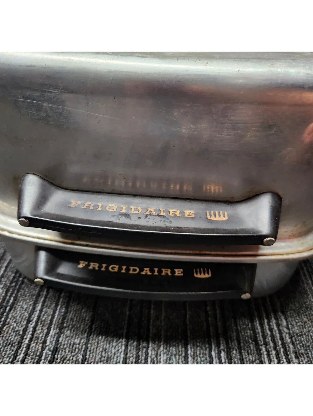 Vintage Frigidaire Radiant Wall Broiler Pan w Rack Aluminum Spatter Free Grill